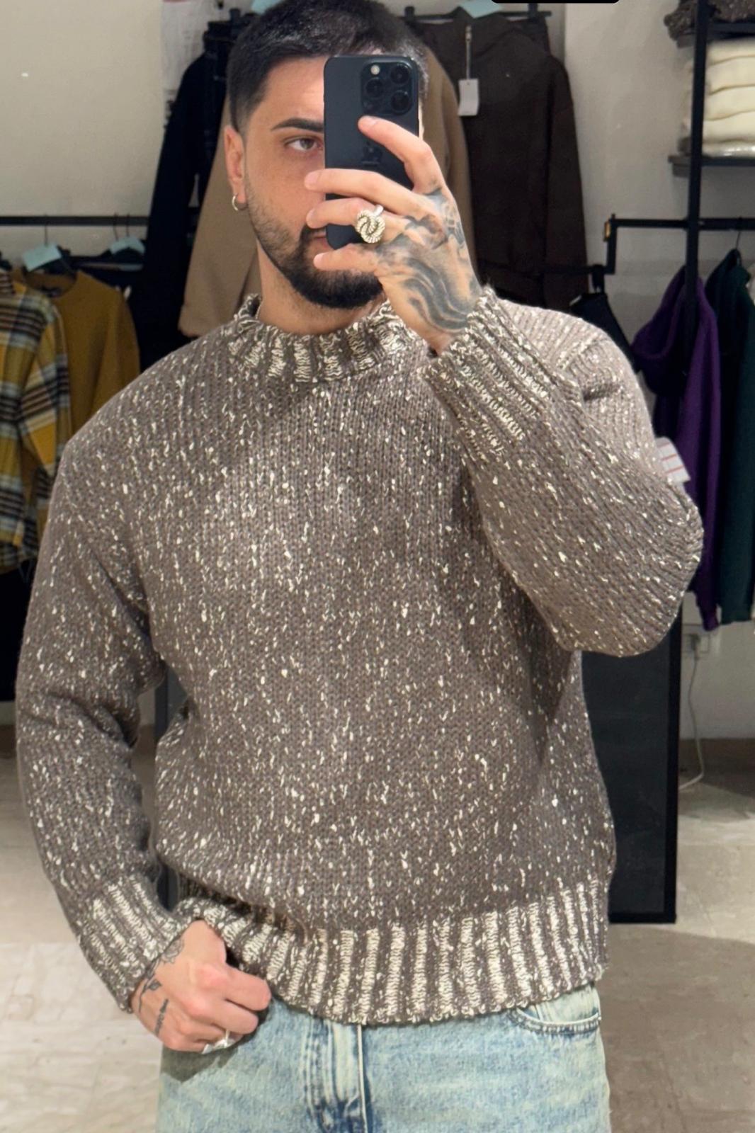 MAGLIONE CROP SALE E PEPE