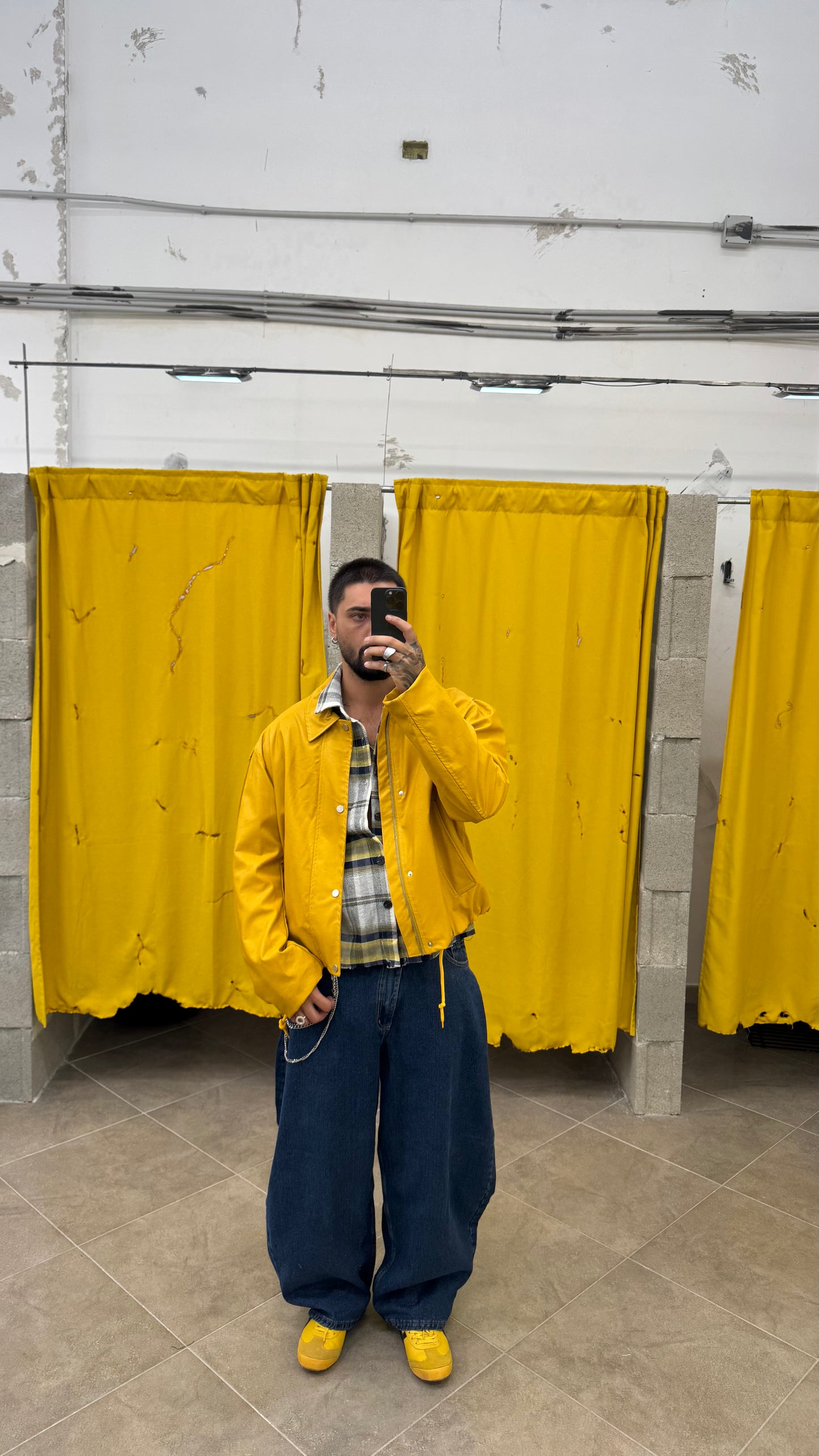 JACKET CROP/OVER GIALLO