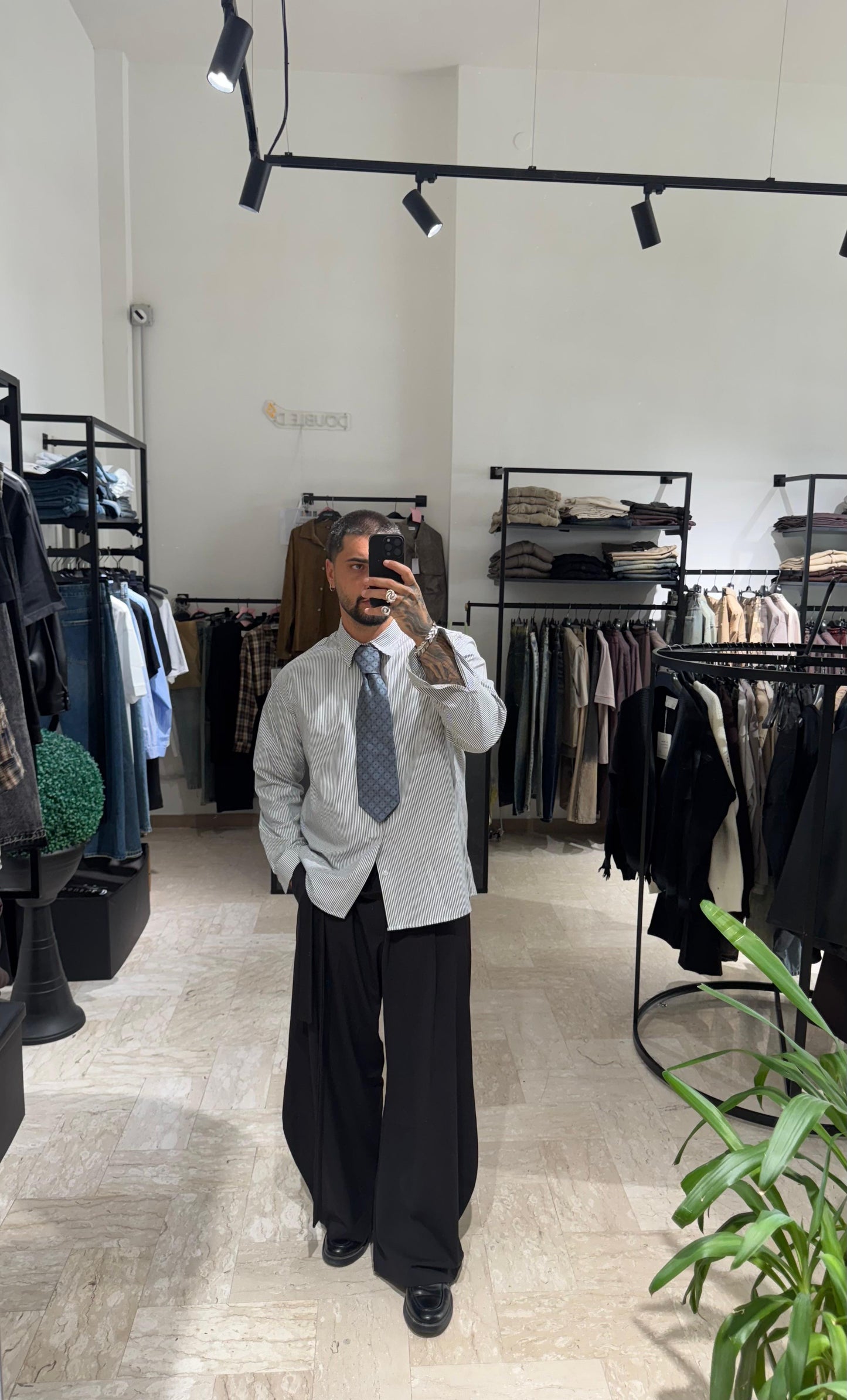 CAMICIA A RIGHE BLACK E WHITE
