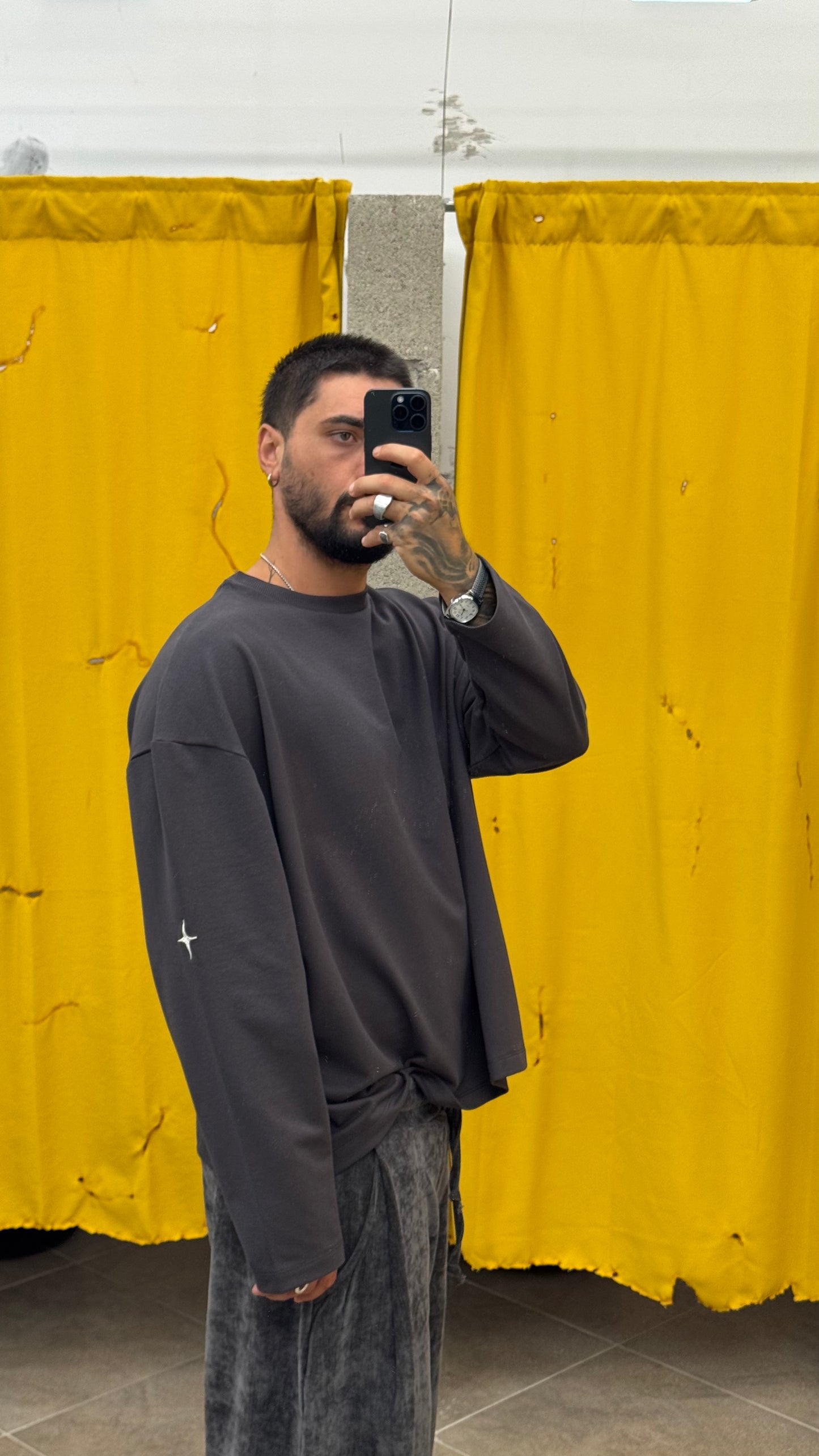 LONG SLEEVE GRIGIO PIOMBO