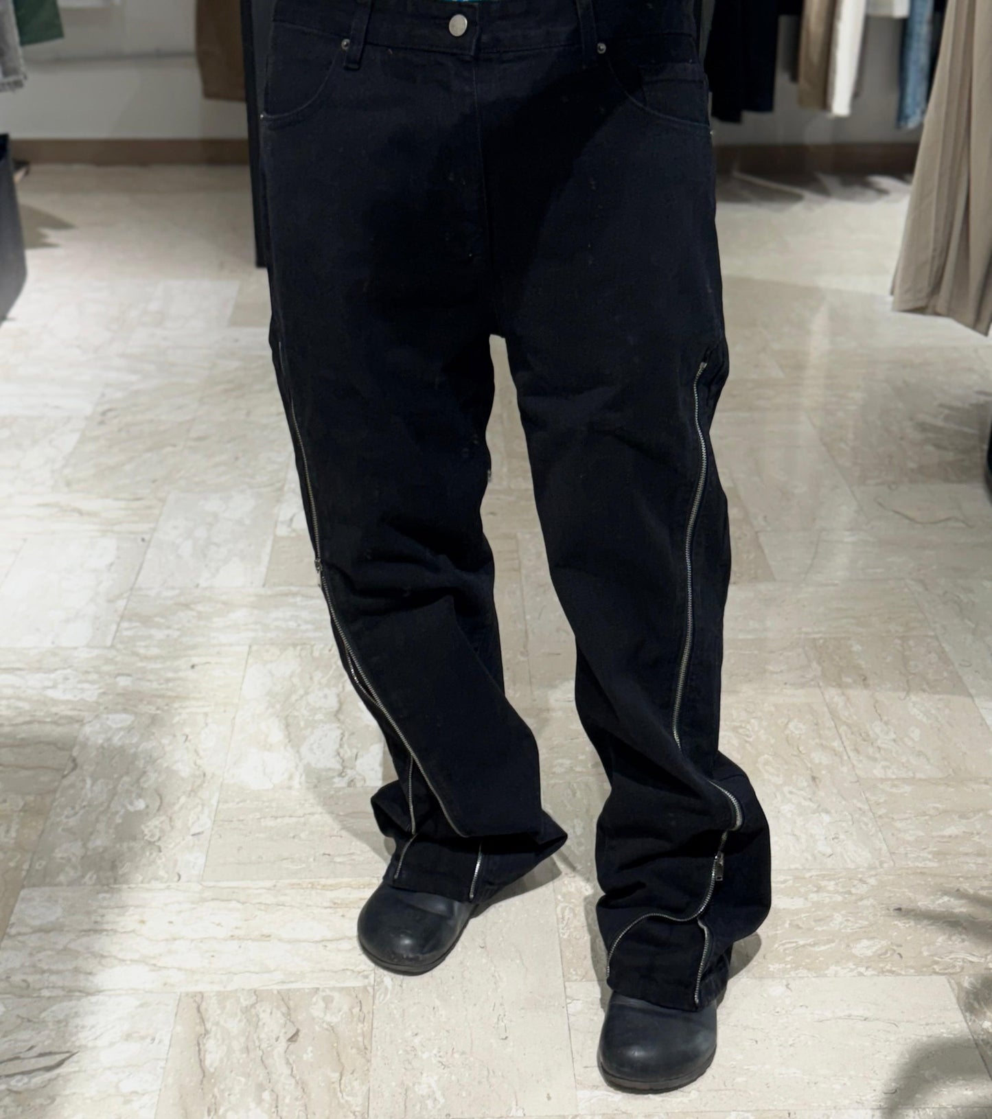 BAGGY NERO FULL ZIP