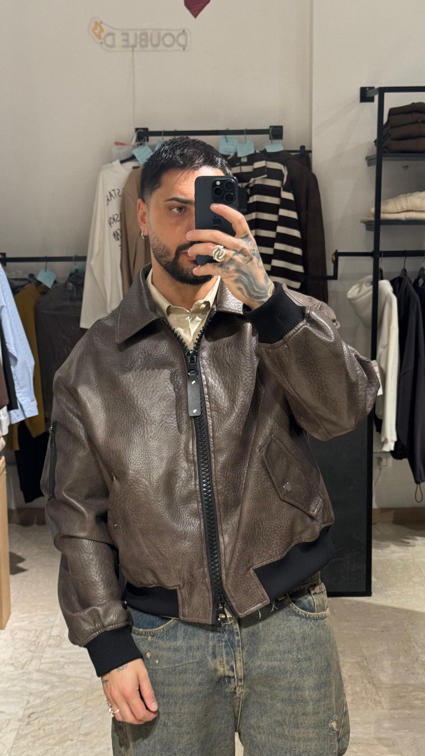 JACKET MORO MARMORIZZATO