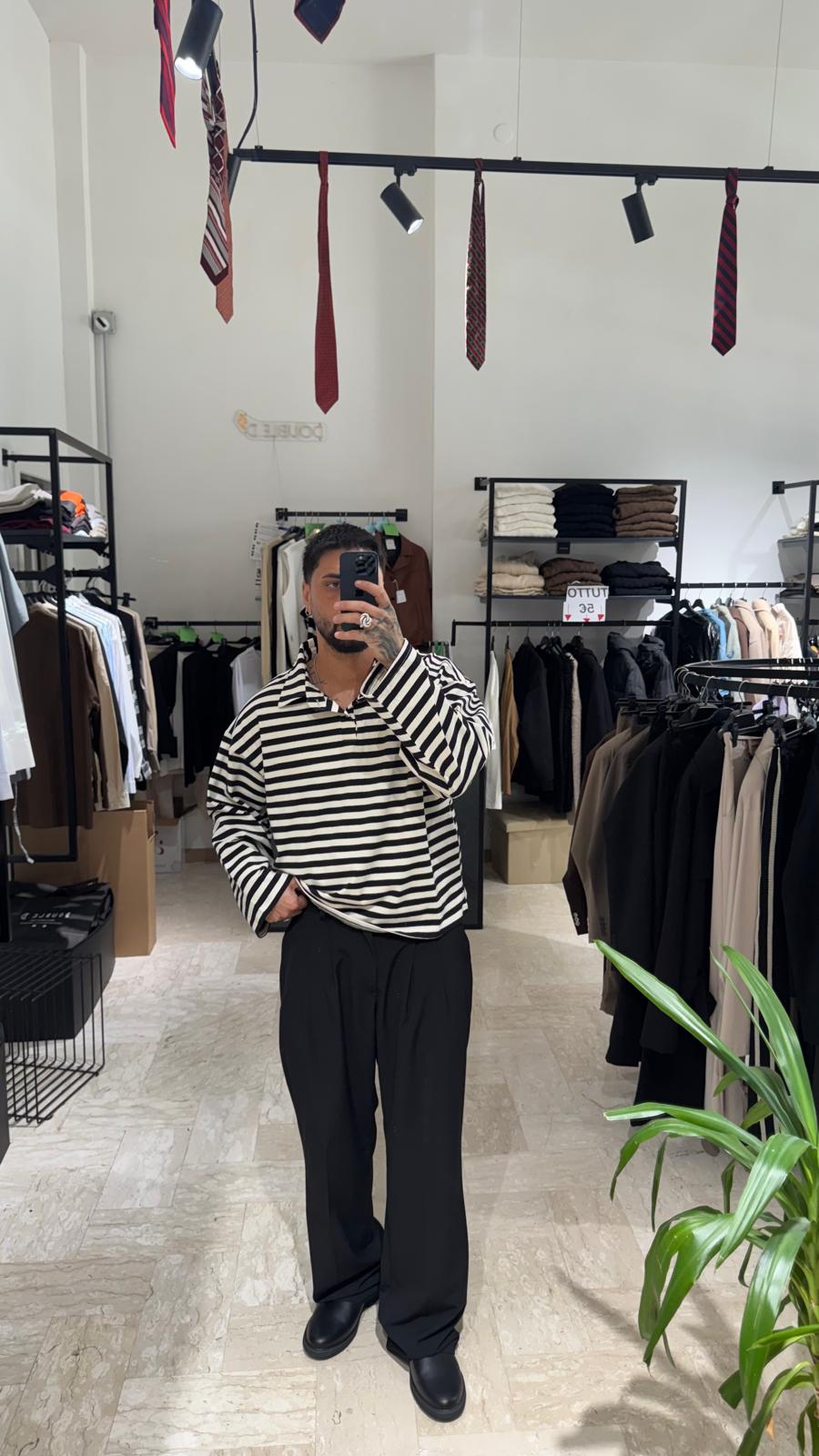 PANTALONE FLARE ELEGANT NERO