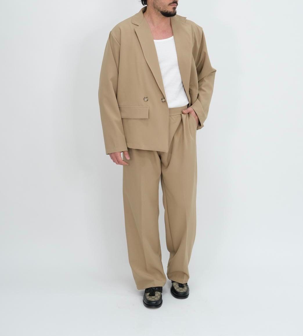 ABITO BEIGE DOPPIOPETTO OVER