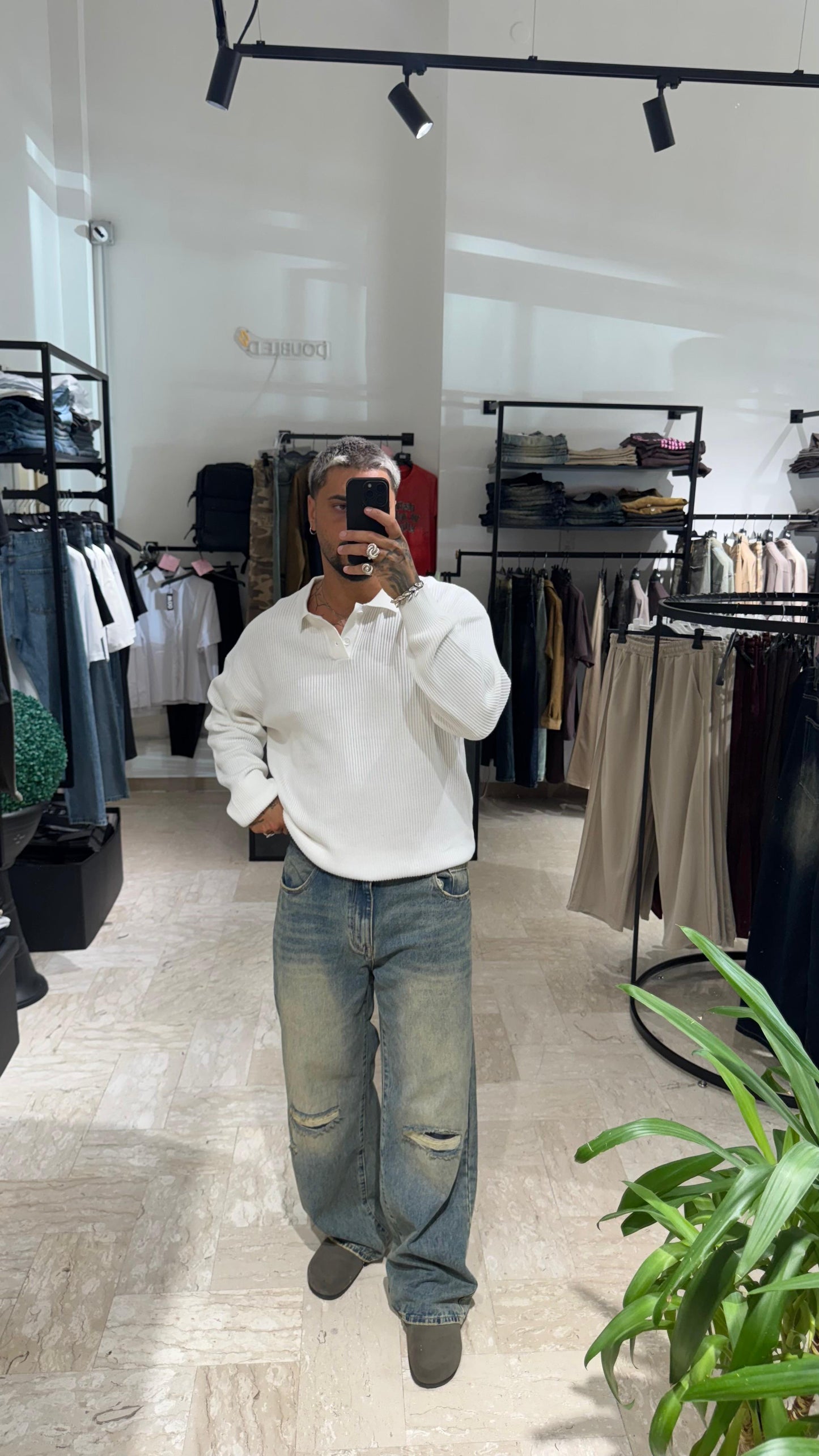 BAGGY SABBIATO CON ROTTURE