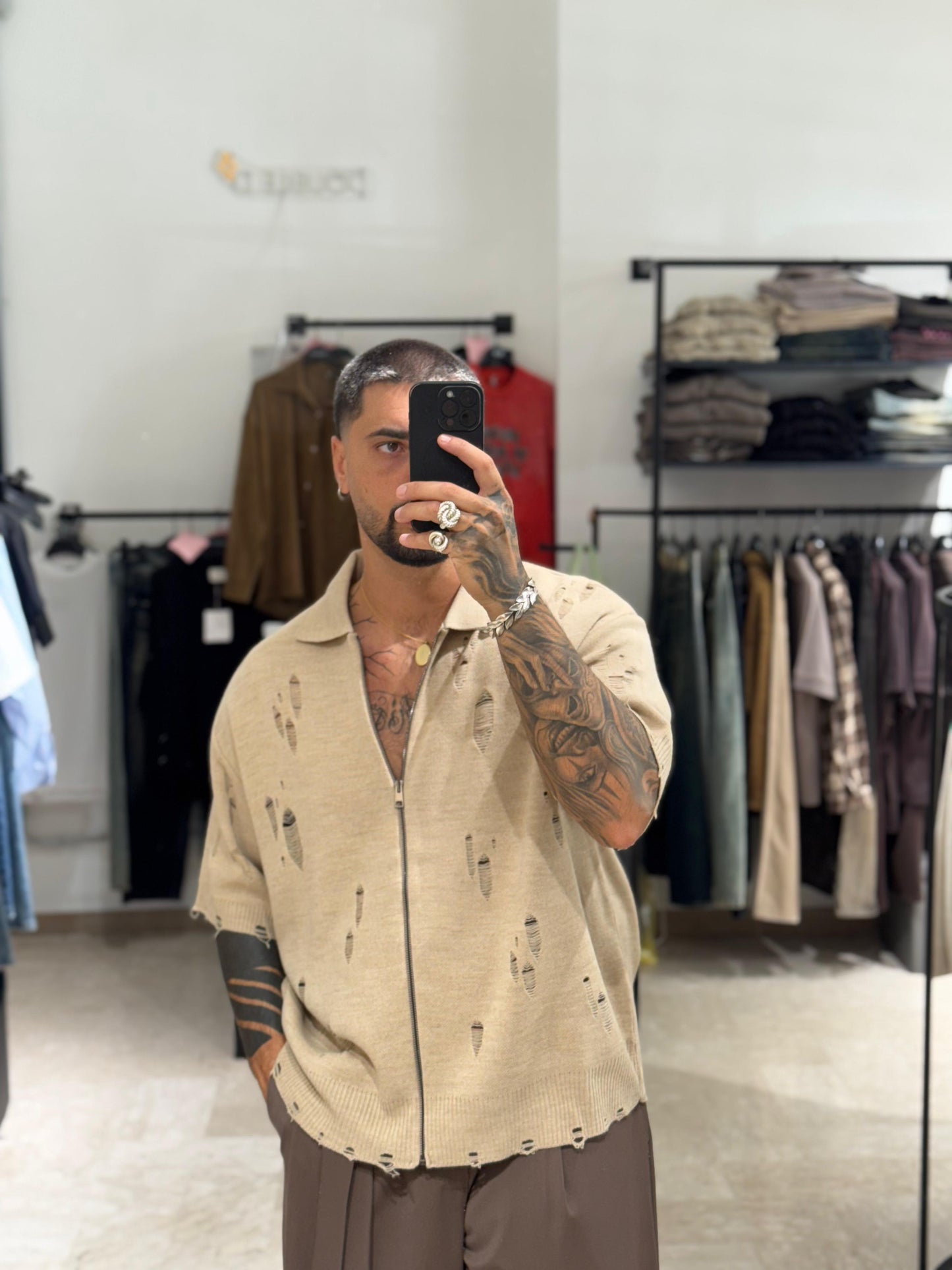 CARDIGAN/POLO BEIGE