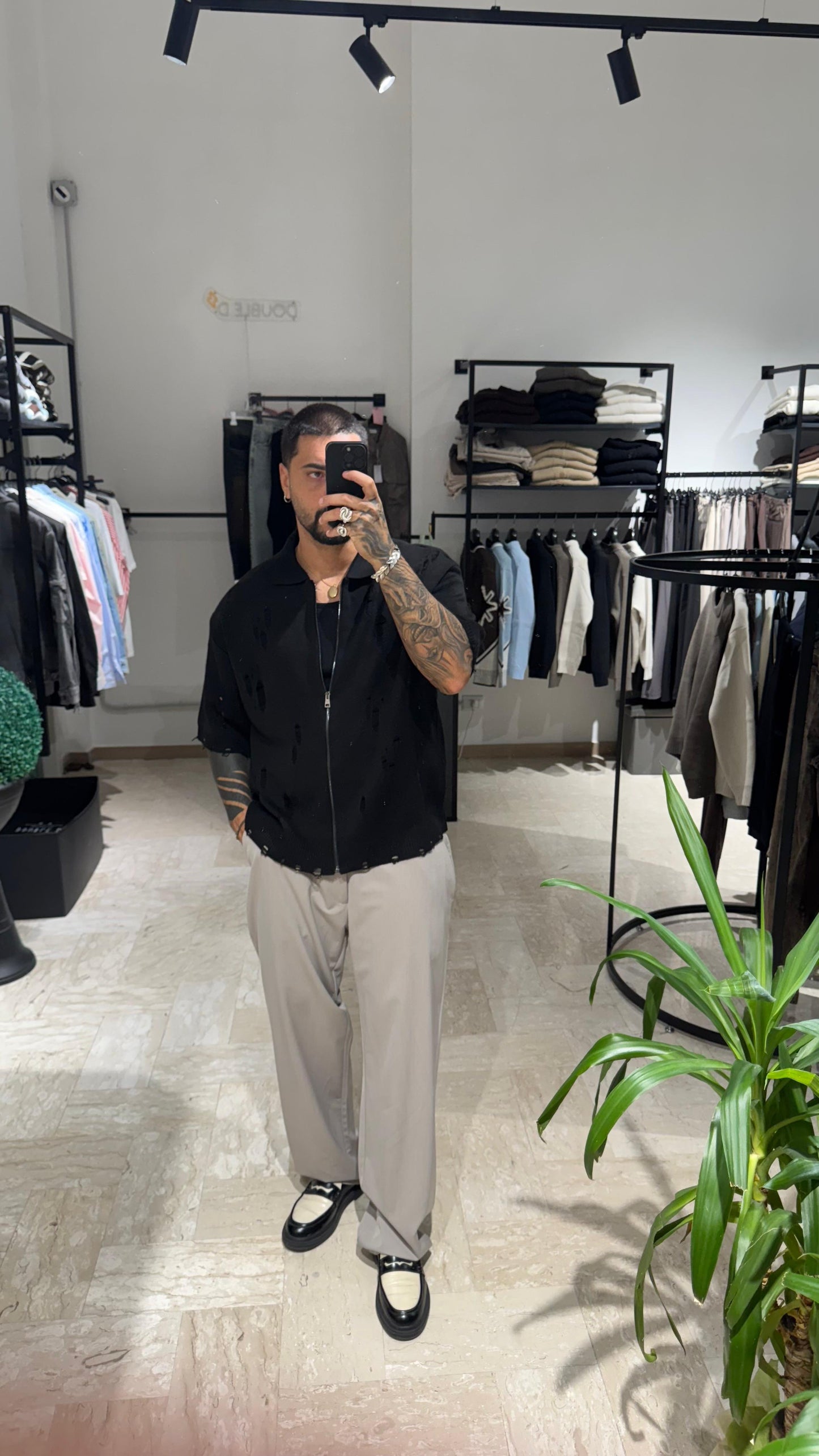 CARDIGAN/POLO NERO