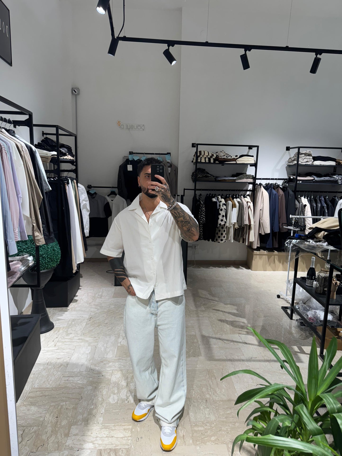 CAMICIA BIANCA CROP HYDO