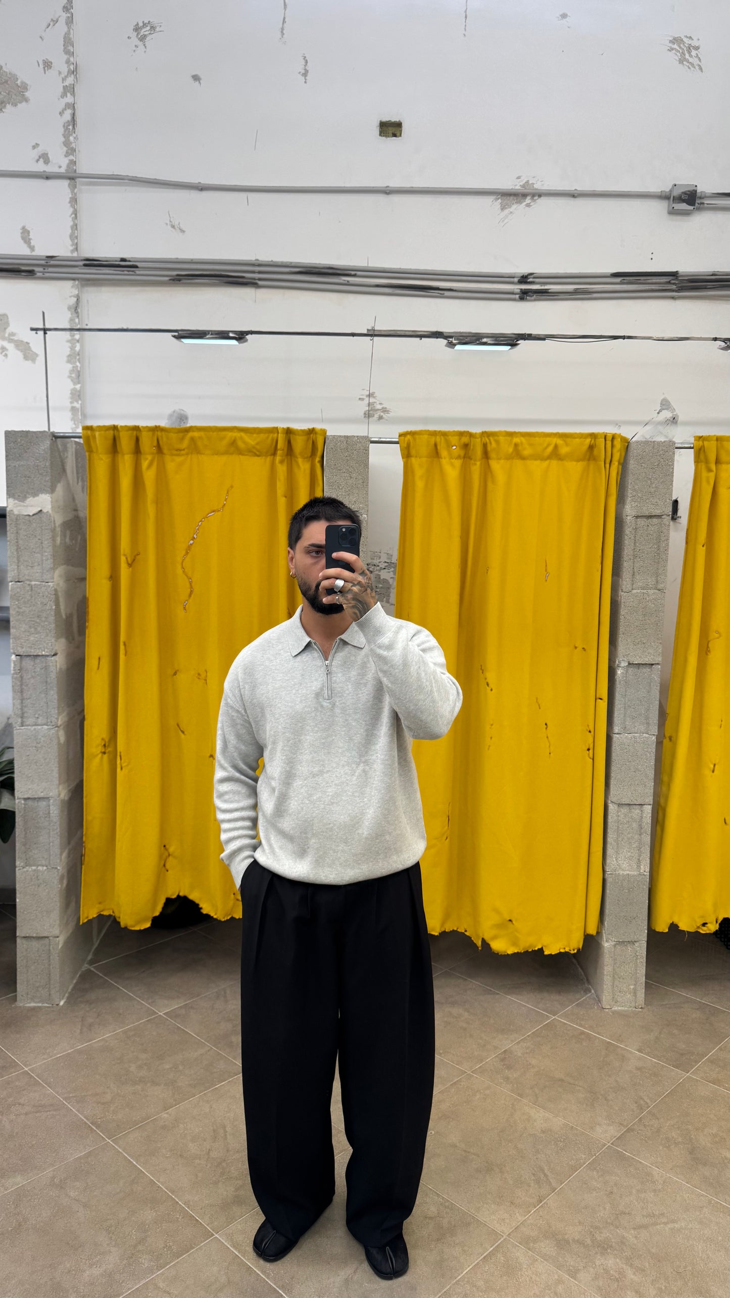PANTALONE NERO SUPER BAGGY