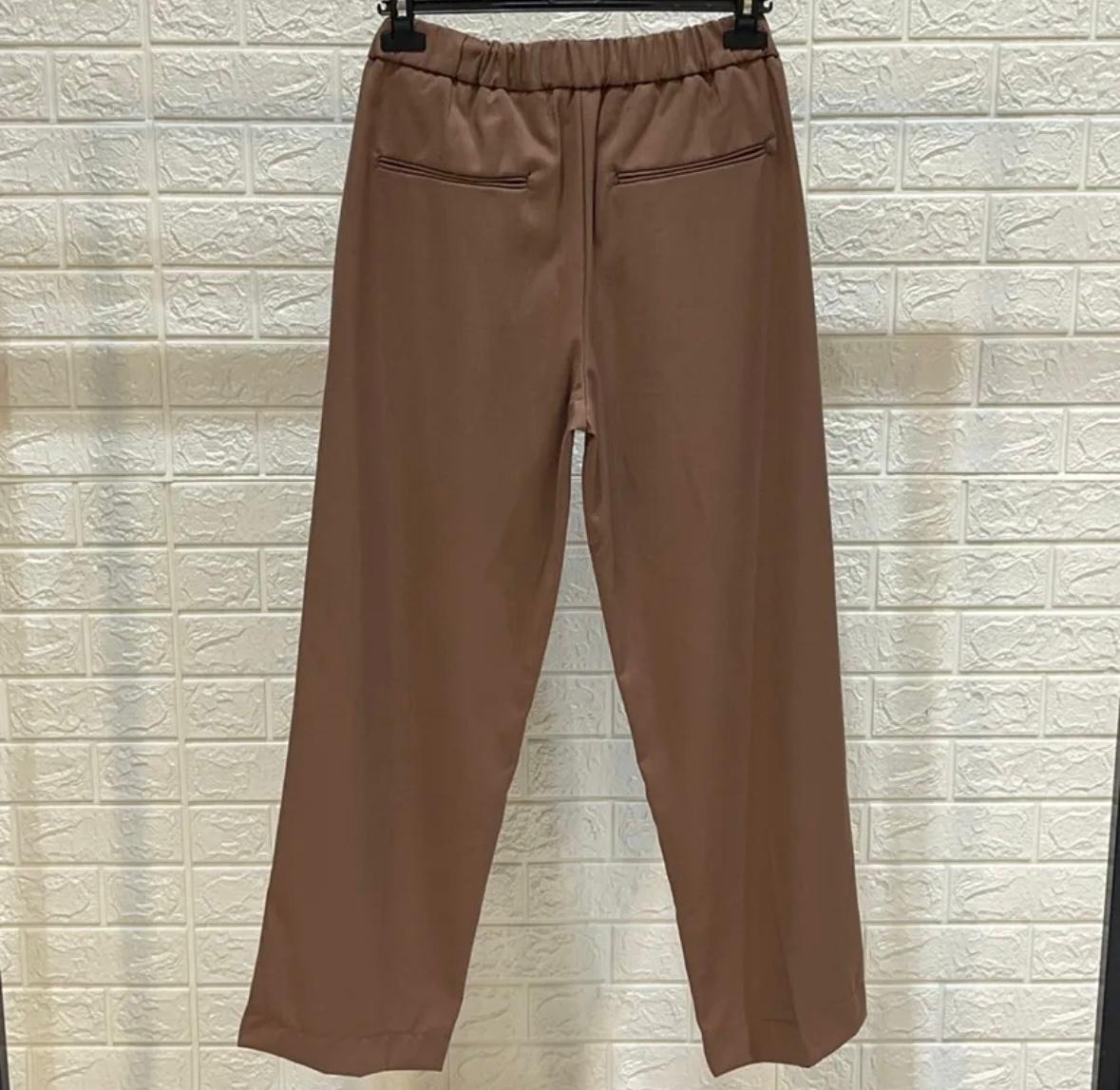 PANT MARRONE FONDO AMPIO