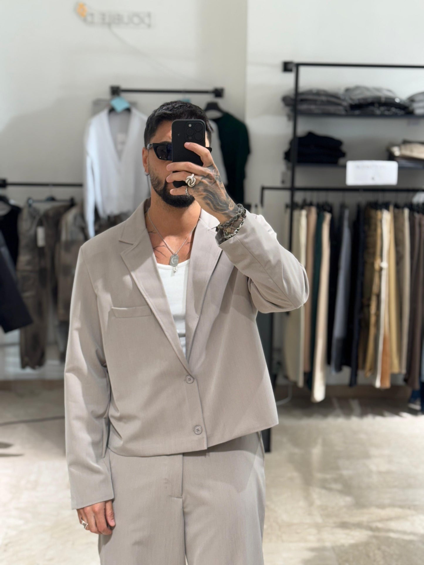 ABITO CROP BEIGE
