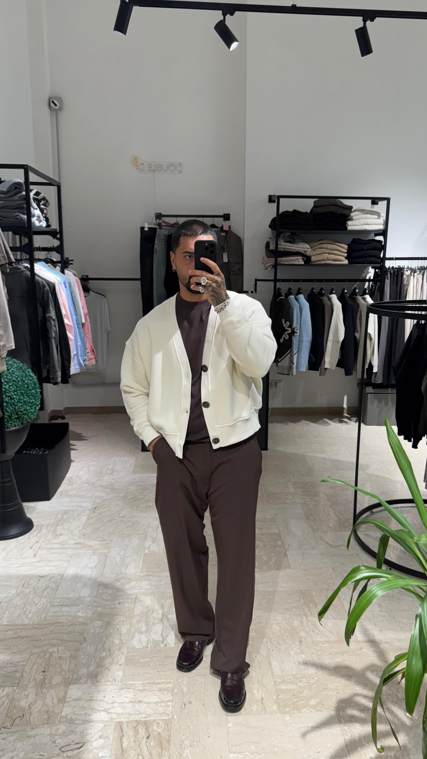 CARDIGAN PANNA CROP/OVER