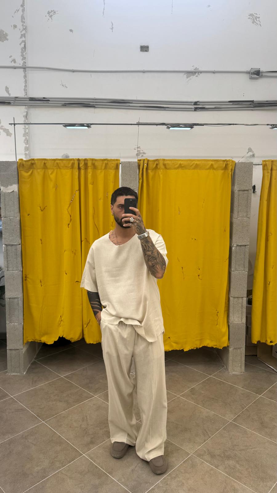 CASACCA BEIGE OVER TAGLIO VIVO