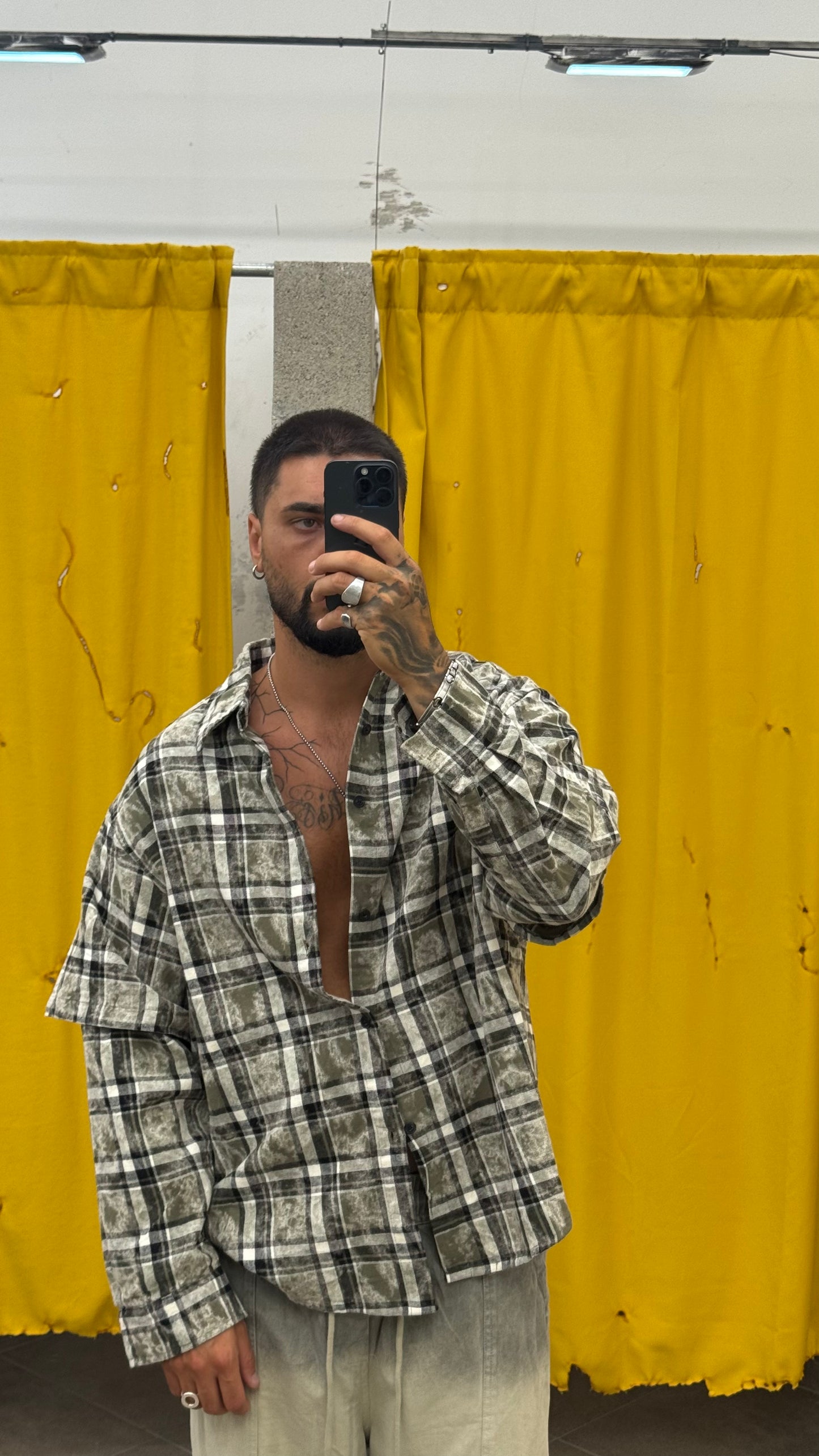 CAMICIA VERDONE DOPPIA MANICA