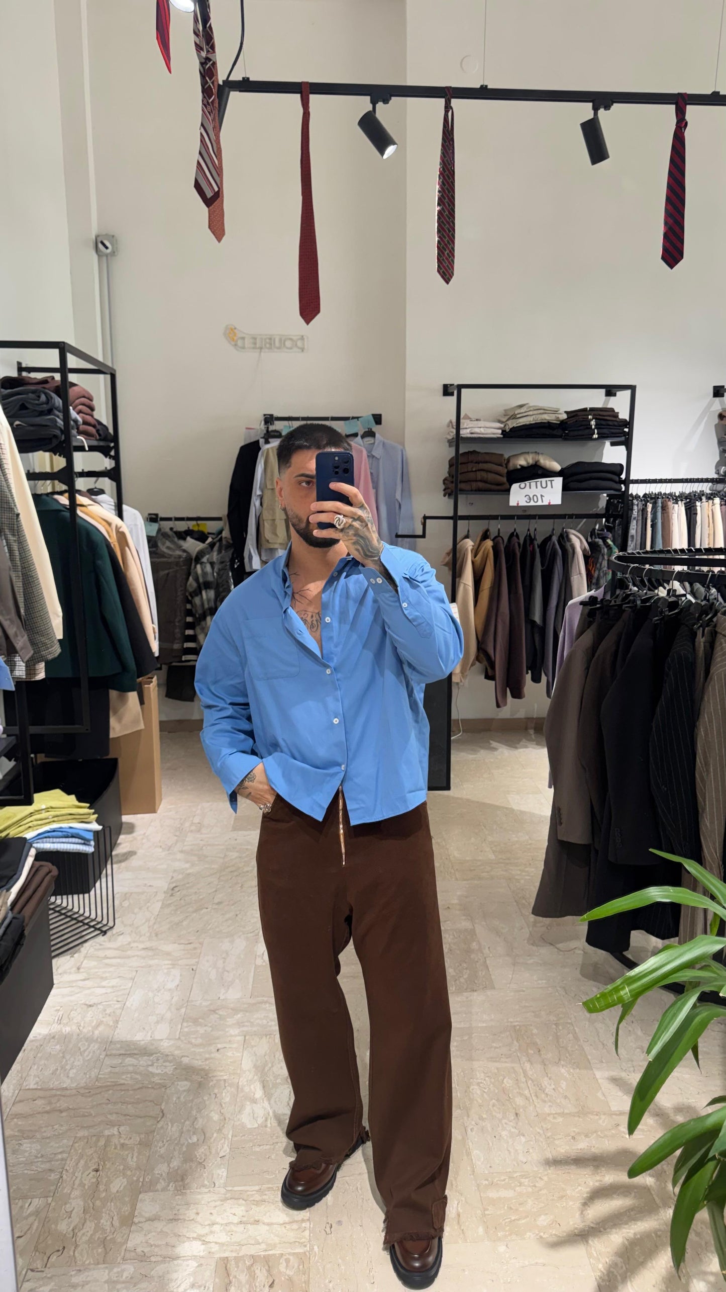 PANTALACCIO MORO FONDO LARGO CON ROTTURE