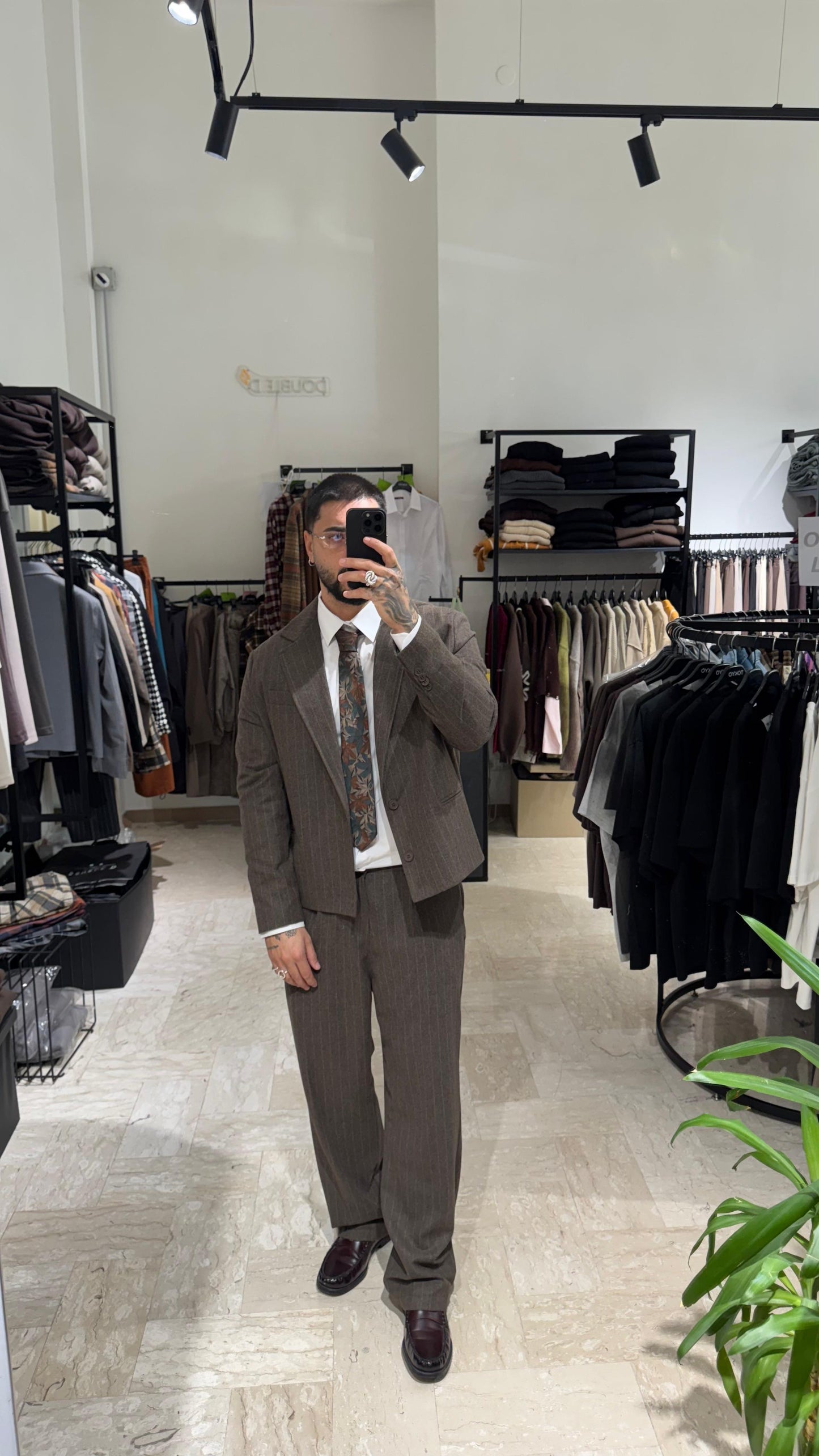 ABITO CROP MORO GESSATO