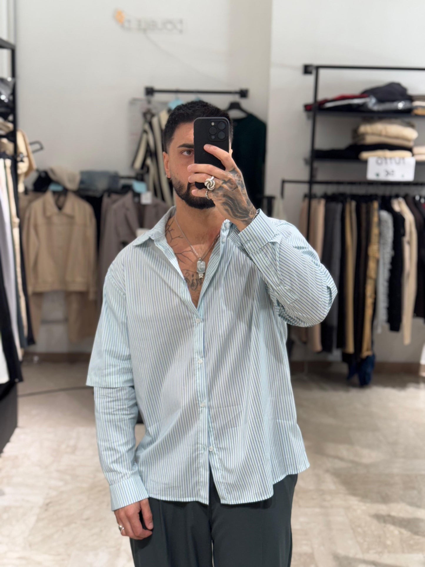 CAMICIA VERDE DOUBLE