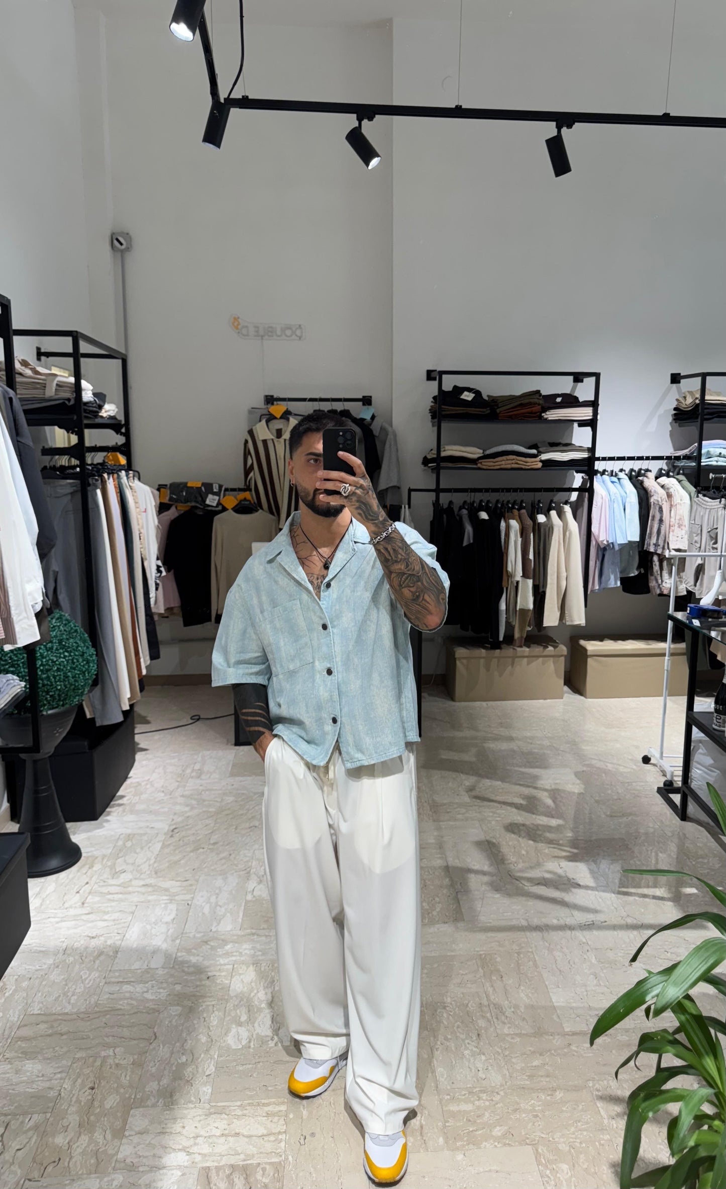 CAMICIA DENIM CROP