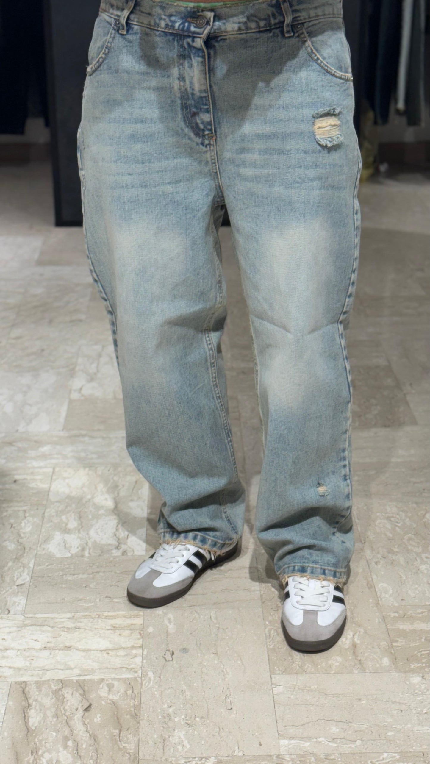 DENIM BAGGY SABBIATO