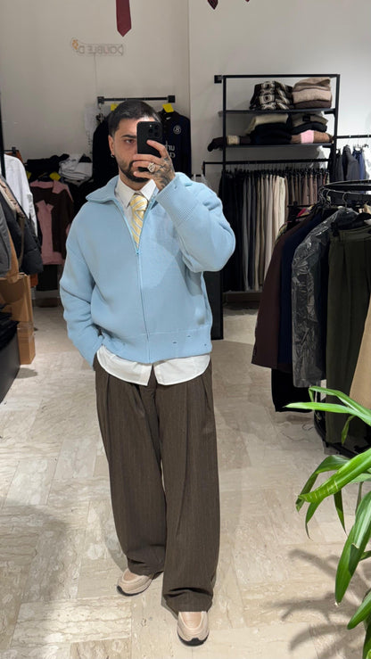 PANTALONE MORO GESSATO DOPPIA PENCE