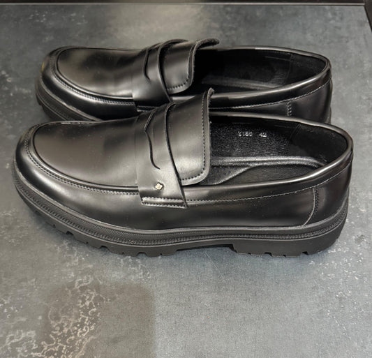 MOCASSINO NERO OPACO