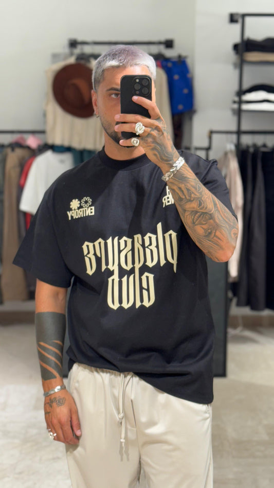 SHIRT NERA CON STAMPA