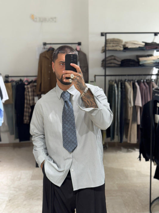 CAMICIA A RIGHE BLACK E WHITE