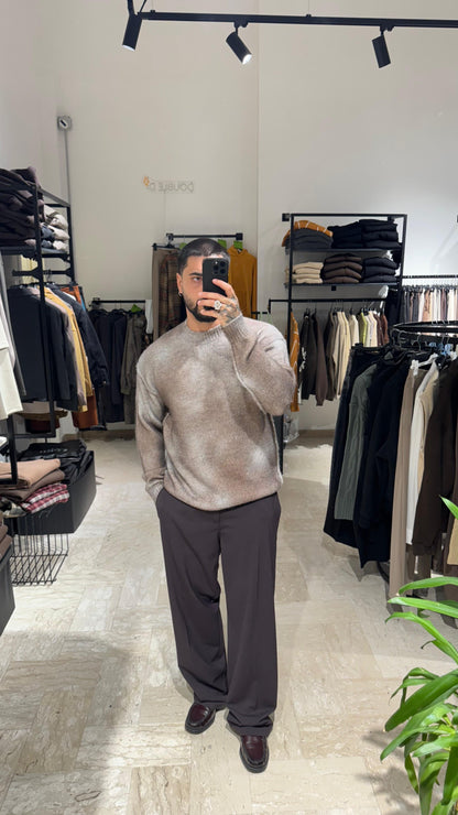 PANTALONE PRUGNA FONDO LARGO