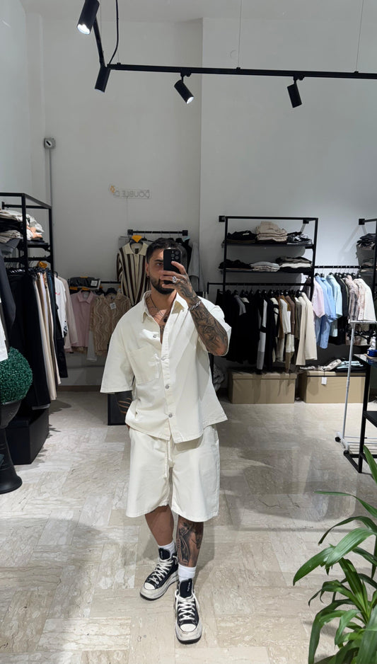 COMPLETO DENIM BIANCO