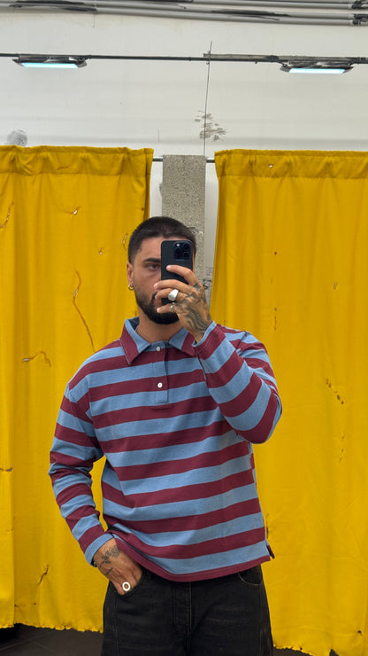 POLO CROP BICOLOR
