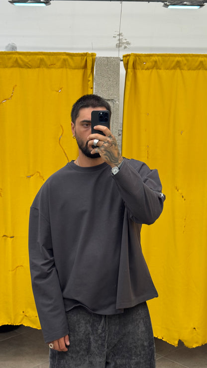 LONG SLEEVE GRIGIO PIOMBO