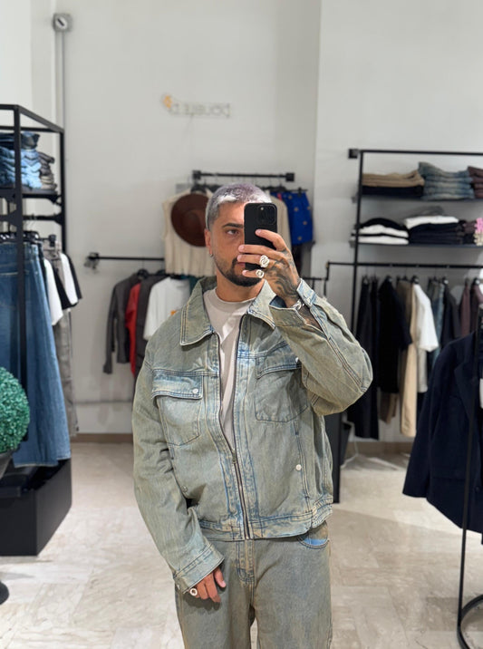 JACKET DENIM SABBIATO