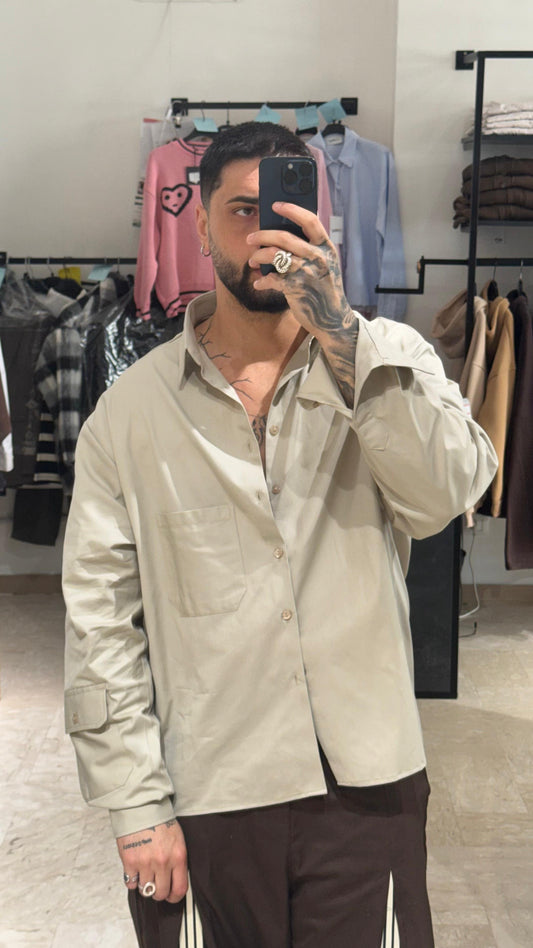 CAMICIA CARGO BEIGE