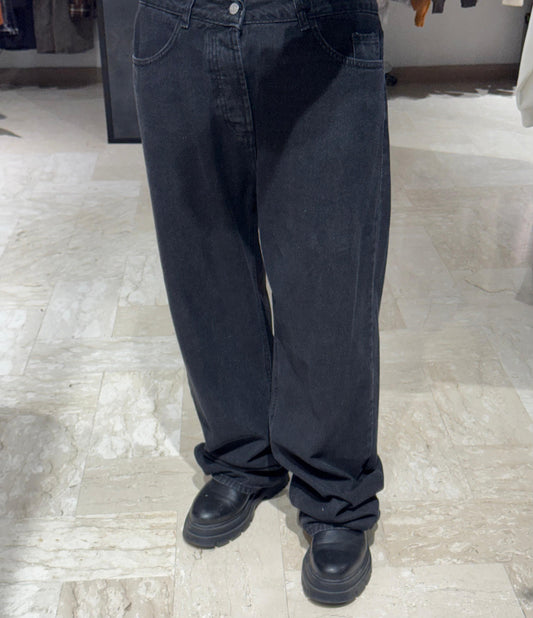 DENIM BAGGY NERO