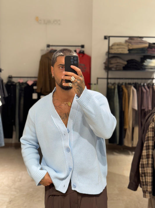 CARDIGAN AZZURRO