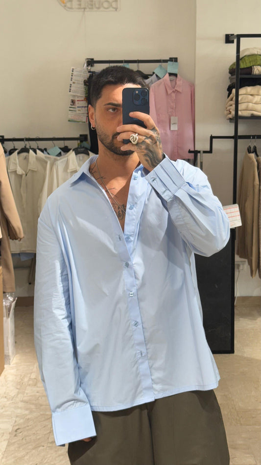 CAMICIA AZZURRA OVER