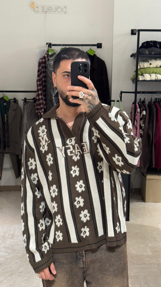 MAGLIONE MORO FLOREAL