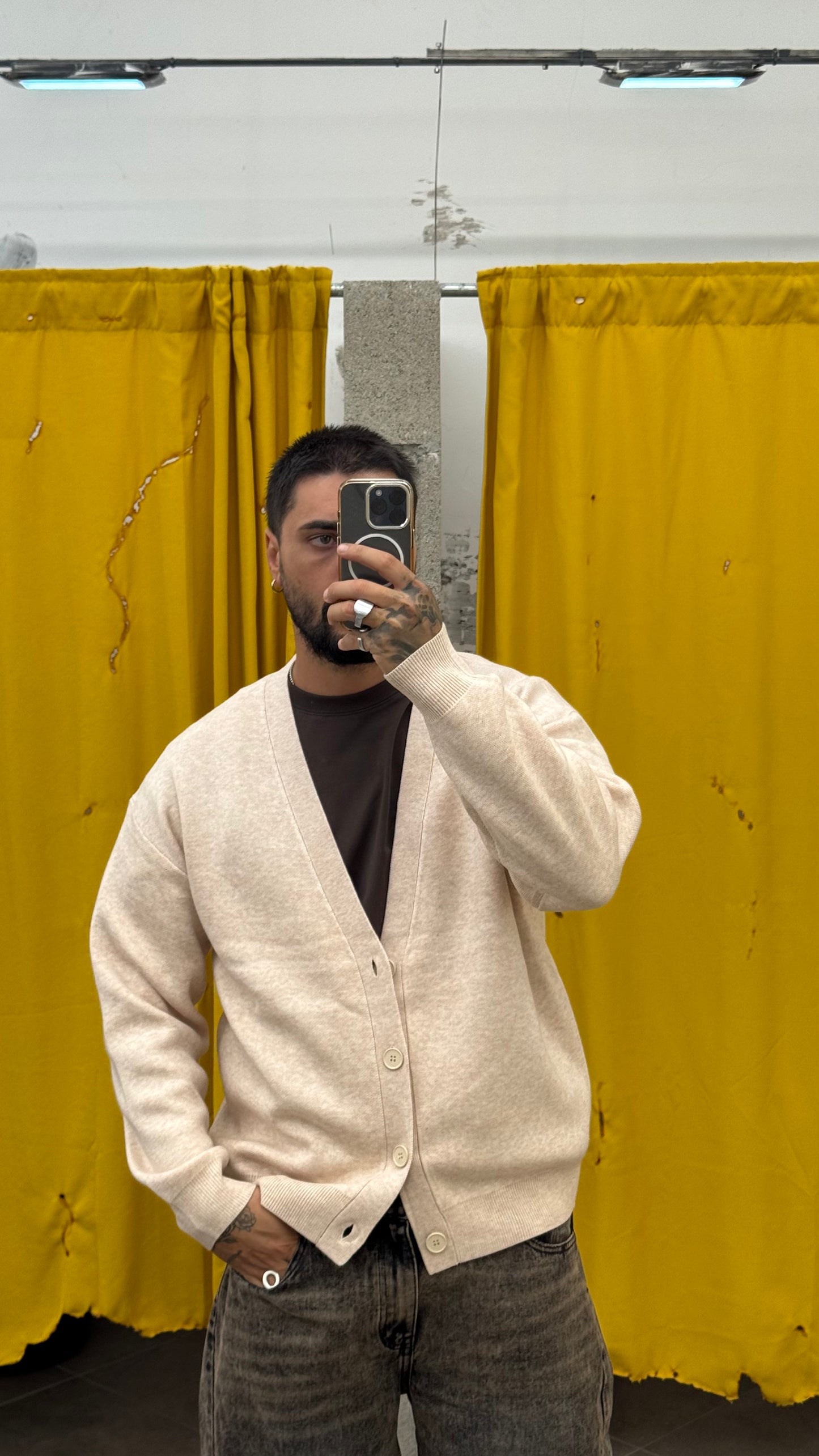 CARDIGAN BEIGE OVER