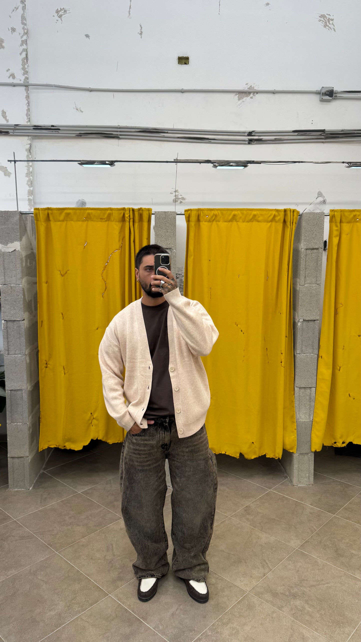 CARDIGAN BEIGE OVER
