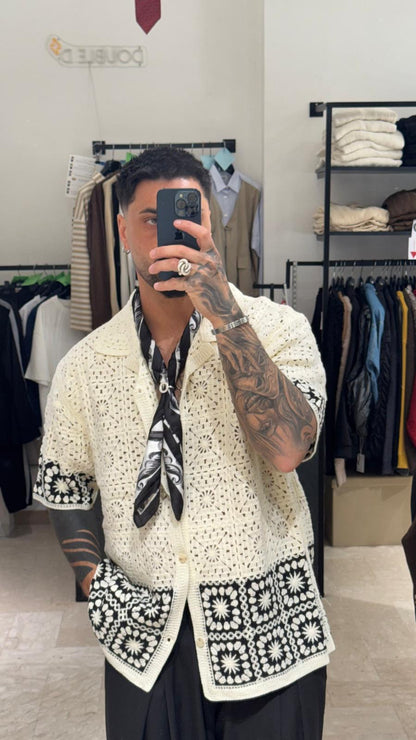 CAMICIA IN PIZZO OVER