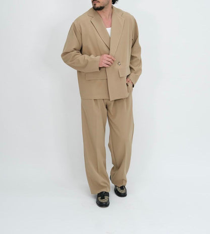 ABITO BEIGE DOPPIOPETTO OVER