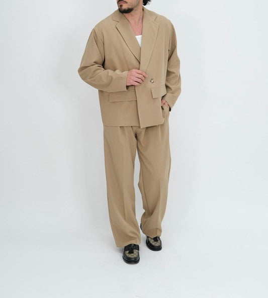 ABITO BEIGE DOPPIOPETTO OVER