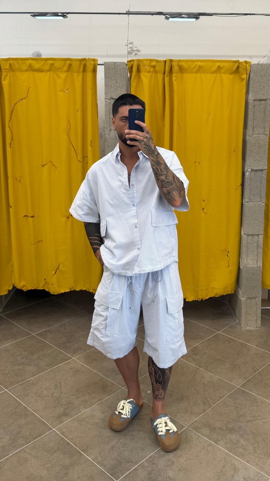 COMPLETO LINE AZZURRO