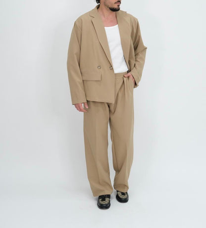 ABITO BEIGE DOPPIOPETTO OVER