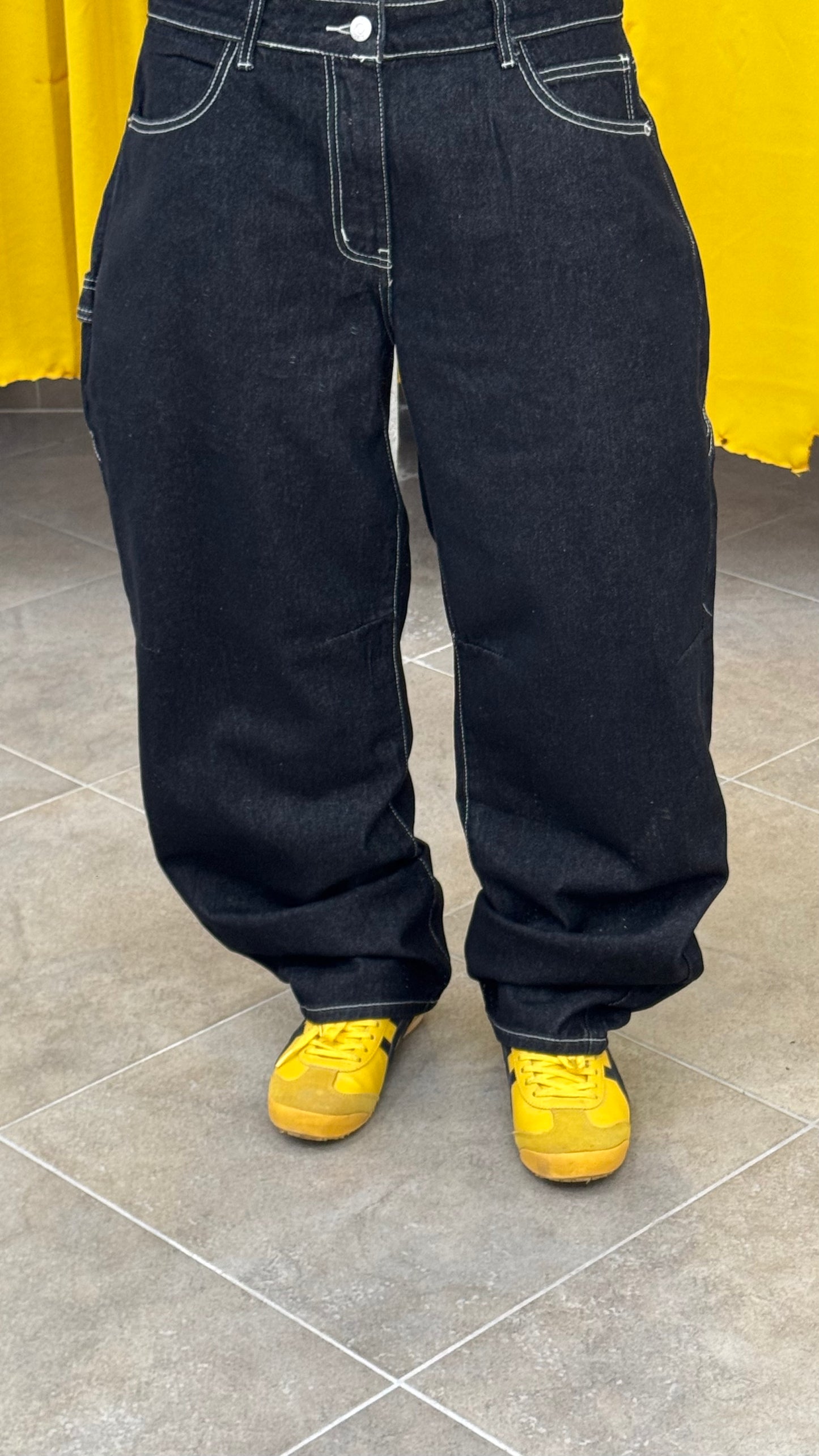 DENIM NERO BALLOON