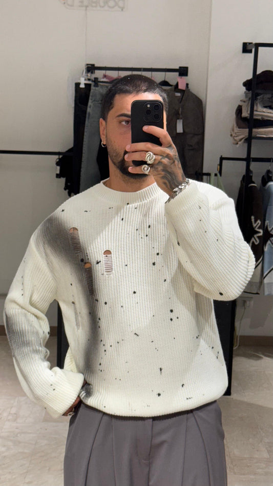 MAGLIONE PANNA DESTROIT