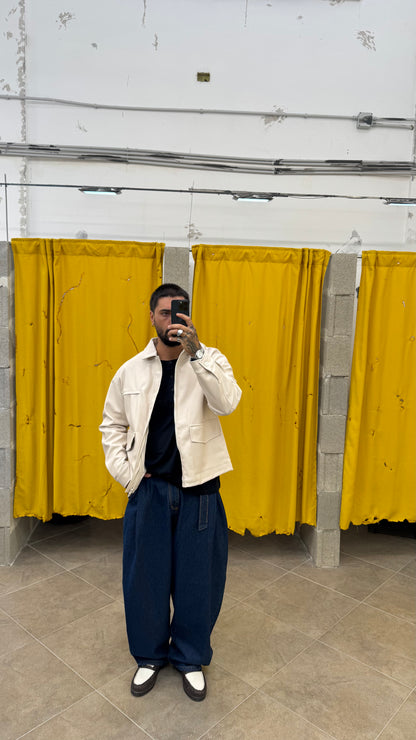JACKET CREMA CROP/OVER
