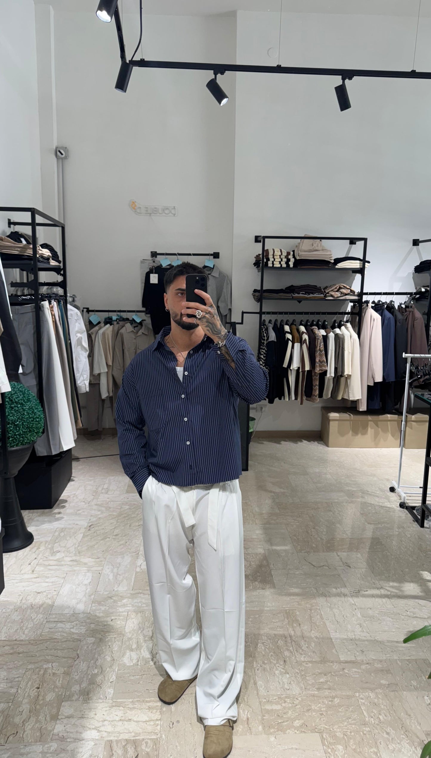 PANTALONE FUSCIACCA BIANCO