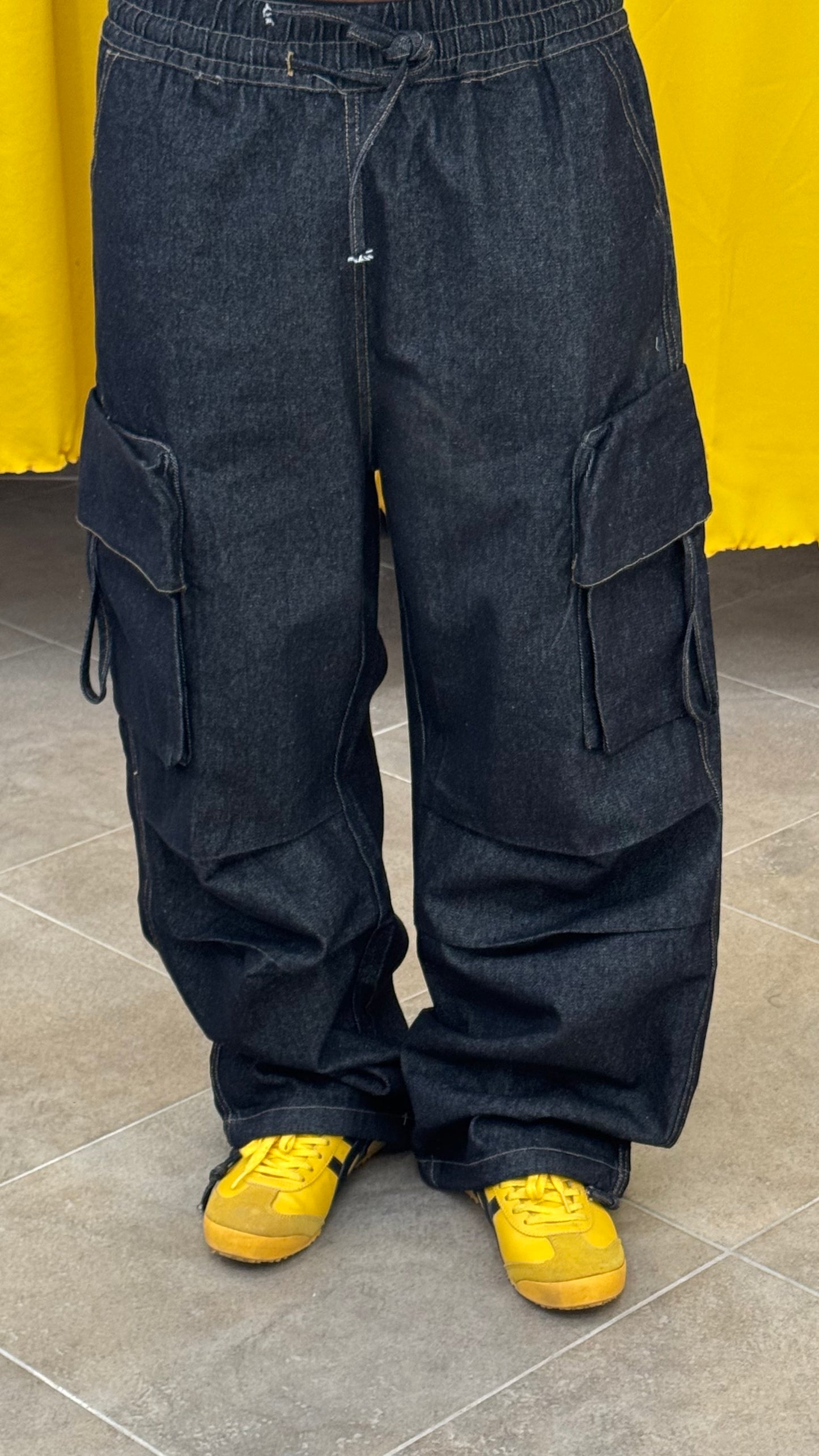 CARGO DENIM NERO