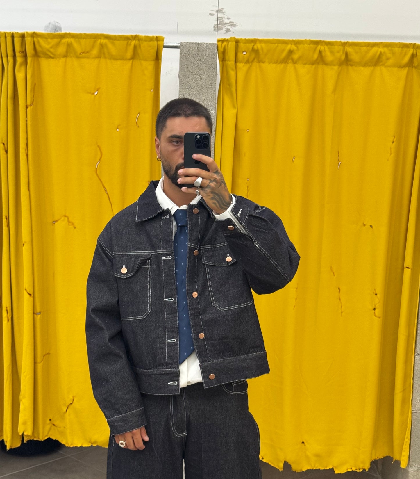 COMPLETO DENIM BLU
